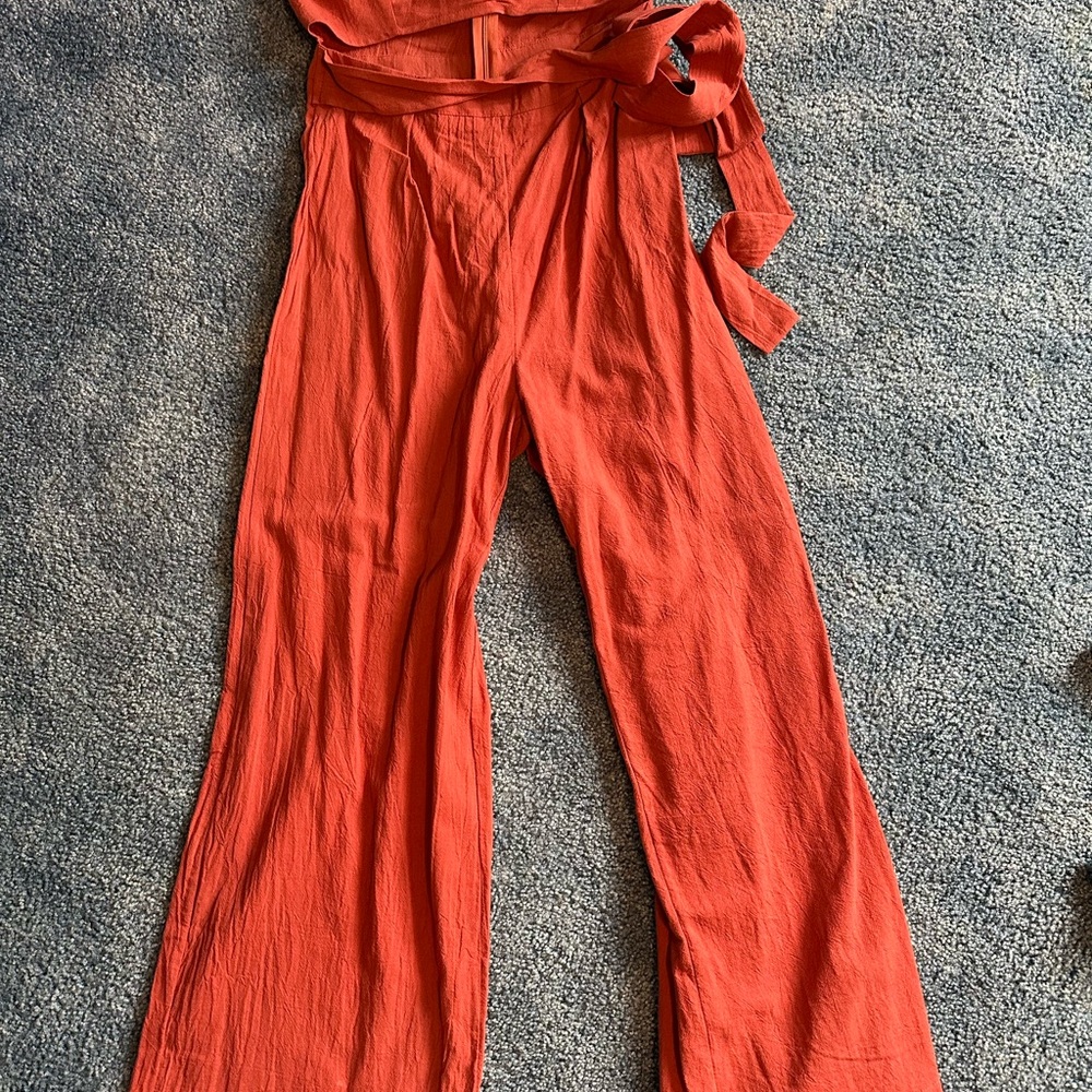Women's Orange Jumpsuit